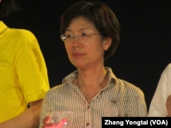 台湾在野党民进党立委尤美女 (美国之音张永泰拍摄)