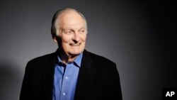 FILE - Actor Alan Alda poses for a portrait in New York, Oct. 25, 2018.