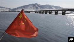 북-중 국경 지역을 잇는 중국의 허커우 다리. (자료사진)