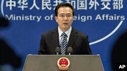 중국 외교부 홍레이 대변인 (자료사진)