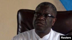 Denis Mukwege, Prix Nobel ya kimya mpe gynaecologiste na Bukavu, Sud-Kivu, 5 octobre 2018.