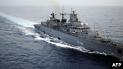 독일 해군의 바이에른 구축함.