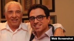 از راست سیامک و باقر نمازی، زندانیان آمریکایی در ایران 