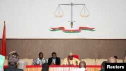 La Cour de justice burkinabè, à Ouagadougou, Burkina Faso, le 17 avril 2015.