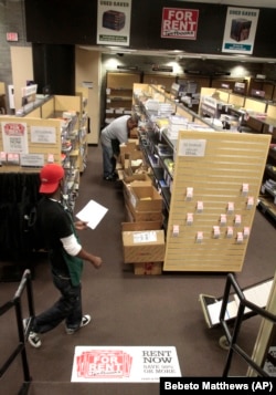 In this October 22, 2010 photo, student rental textbooks are stocked at the City College Bookstore in New York.