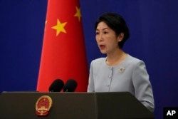 แฟ้มภาพ - เหมา หนิง โฆษกกระทรวงการต่างประเทศจีน