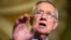 FILE - Senate Minority Leader Harry Reid of Nevada speaks during a news conference on Capitol Hill in Washington, Sept. 16, 2015.