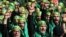 Lebanese Shi'ite supporters of the Iranian-backed Hezbollah group, shout slogans as they march marking the Ashoura holiday, in a southern suburb of Beirut, Lebanon, Oct. 12, 2016. Hezbollah – known as “the Party of God” – is considered a terrorist organization by the U.S. and European allies, and follows a Shi'ite ideology that calls for the destruction of Israel. 