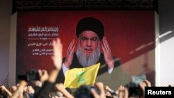 طرفداران گروه شبه نظامی حزب‌الله لبنان