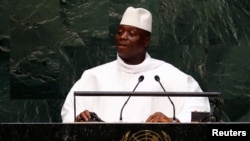 Yahya Jammeh, président de la Gambie