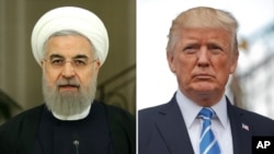 Predsednik Irana Hasan Rohani i predsednik SAD Donald Tramp 