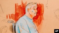 Sketsa gambar Robert Gregory Bowers, saat menghadiri sidang di pengadilan kota Pittsburgh, AS (foto: dok). 