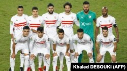 Le onze de départ de Zamalek au Stade international du Caire, dans la capitale égyptienne, le 27 novembre 2020.