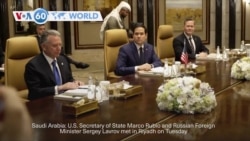 VOA60 World - U.S. Secretary of State, Russian Foreign Minister meet in Saudi Arabia