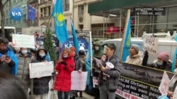 Nyu-Yorkda qozog'istonliklar namoyishi