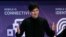 FILE - Founder and CEO of Telegram Pavel Durov delivers a keynote speech during the Mobile World Congress in Barcelona, Spain, Feb. 23, 2016. 