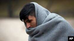 Jedan od migranata u kampu Ušivak kod Sarajeva, 19. mart 2019.