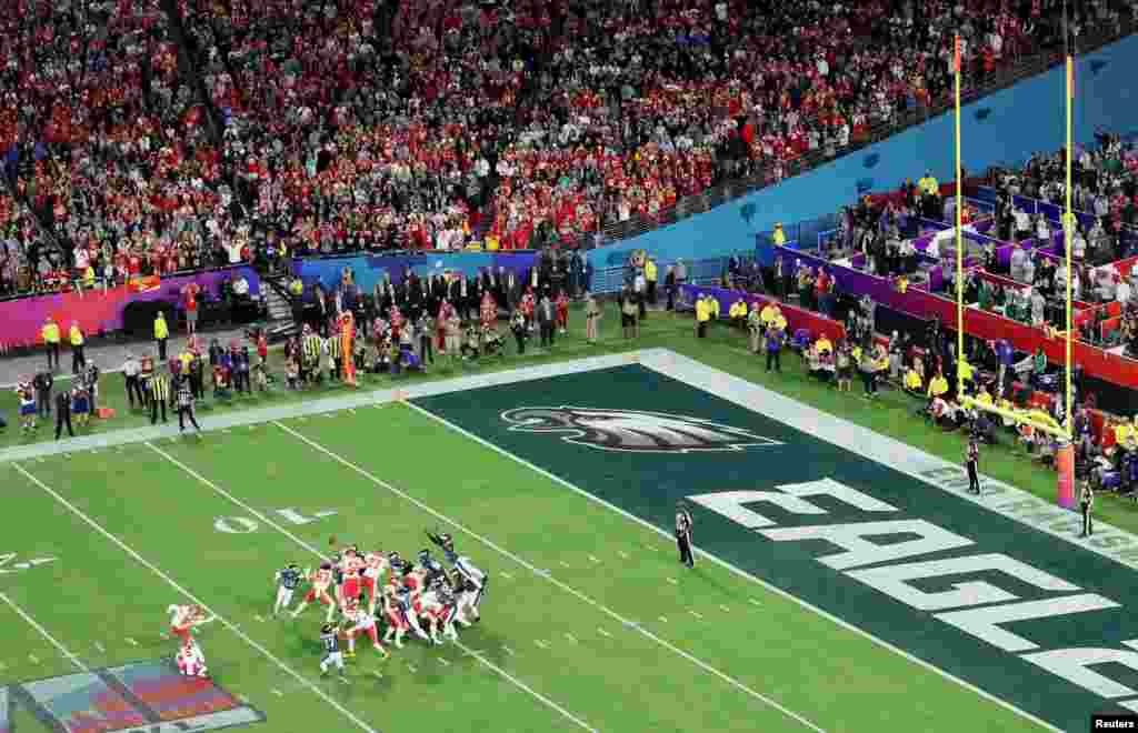 مسابقه سوپربول که با پیروزی کانزاس سیتی به پایان رسید