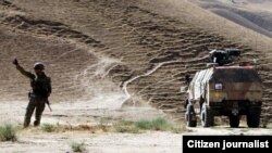 ქართული პატრული ავღანეთში, ბალხის პროვინციაში, აქედან ყუნდუზამდე 150 კილომეტრია