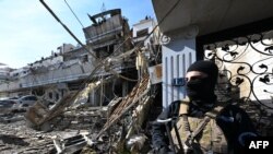 محل مورد حمله هوایی ارتش اسرائیل در حومه دمشق