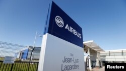 프랑스 블라그나크에 위치한 에어버스 본사 입구.