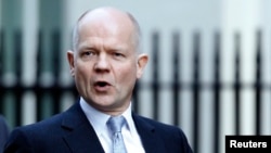 William Hague, ​Ministan harkokin wajen Britaniya