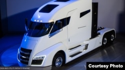 U.S.-based Nikola Motor Company is developing electric transport trucks powered by zero-emission hydrogen. (Nikola)