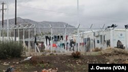 Vial camp is one of the five ‘hot spots’ on the eastern Greek islands closest to Turkey. 