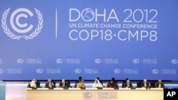 Pembukaan konferensi iklim PBB di Doha, Qatar, Senin (26/11).