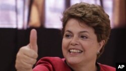 Dilma Rousseff in Porto Alegre, Brazil (File Photo)