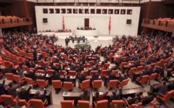 2일 터키 의회에서 리비아 파병 동의안 표결이 진행되고 있다.