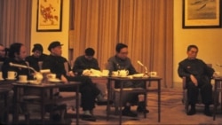 FILE - Jonathan Mirsky, far left, met with Zhou Enlai, far right, in Beijing on a trip organized by the Committee of Concerned Asian Scholars in March 1972.