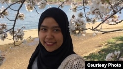 Vicha Annisa, mahasiswi S2 di universitas George Washington di Washington, D.C. (Dok: Vicha Annisa)
