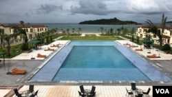 资料照片：柬埔寨云朗海军基地附近的度假区，由中国中启公司投资开发。