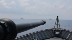 TNI Angkatan Laut Indonesia dan China melakukan latihan bersama, termasuk di antaranya latihan SAR dan manuver taktis. (Foto: Courtesy/TNI AL)