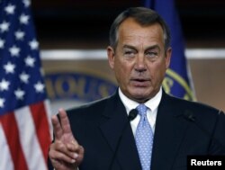Speaker of the House John Boehner (R-OH) during a news conference on Capitol Hill in Washington, November 9, 2012.