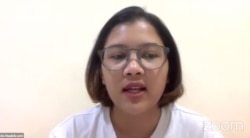 Koordinator KontraS, Fatia Maulidiyanti dalam konferensi pers daring, Rabu (23/9/2020). (Foto: screenshot)