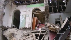 Bombed Gori, Gorgia-Russian War, 9 August 2008
