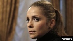 Yevhenia Carr, daughter of former Ukrainian former prime minister Yulia Tymoshenko, in Kyiv, October 13, 2011.