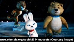 มาสก็อตประจำโอลิมปิกฤดูหนาว 2014 ที่เมือง Sochi