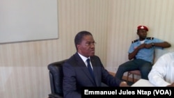 André Mama Fouda, ministre de la Santé publique du Cameroun à Yaoundé, le 18 décembre 2017. (VOA/ Emmanuel Jules Ntap)