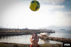 Fahim Ahmadi of Afghanistan was instrumental in helping create the team. He one hoped to be reunited with his mother, who is living in Germany. (J. Owens/VOA)