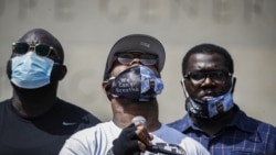 Terens Flojd, brat Džordža Flojda na protestima u Njujorku (Foto: AP/John Minchillo)
