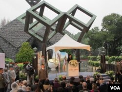 台湾总统蔡英文出席纪念228事件的活动（美国之音张永泰拍摄）