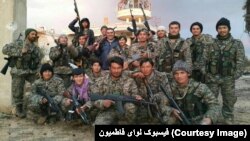 لوای فاطمیون در سوریه مرکب از جنگجویان شیعۀ افغان است