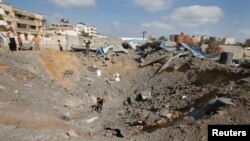 G'azo shahri Isroil havo hujumidan so'ng, 3-iyul, 2014-yil