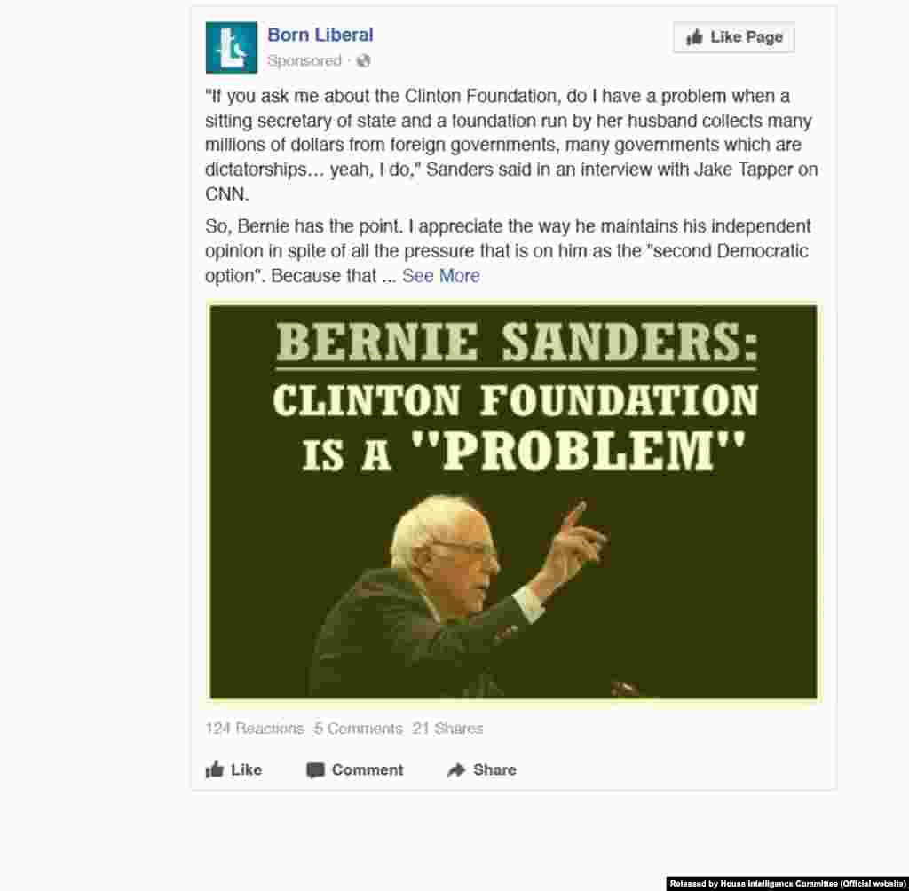 Facebook ad created on June 8, 2016; Targeted age: 18-65+; Targeted location: United States