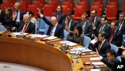 지난 6월 미국 뉴욕 유엔 본부에서 안보리의 대북 제재 결의안 투표가 진행되고 있다. 