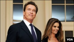 Mantan Gubernur California Arnold Schwarzenegger dan Maria Shriver (foto: dok.).