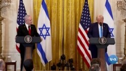 ເຈົ້າ​ໜ້າ​ທີ່​ຂອງ ທ່ານ ດໍໂນລ ທ​ຣຳ ຕອບ​ໂຕ້​ຕໍ່​ຜູ້​ວິ​ຈານ​ແຜນ​ການ​ຄອບ​ຄອງ​ເຂດ​ກາ​ຊາ, ໃນ​ຂະ​ນະ​ທີ່​ຂໍ້​ຕົກ​ລົງ​ຢຸດ​ຍິງ​ໄດ້​ມີ​ຂຶ້ນ. 